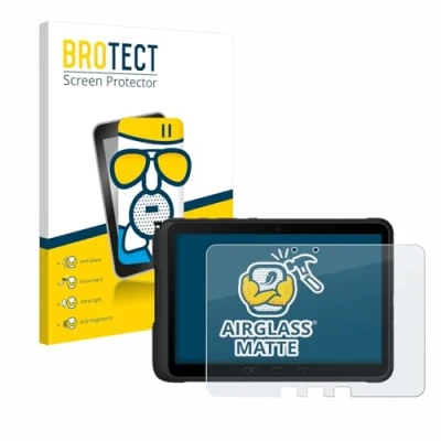 Abbildung von BROTECT Entspiegelungs Schutzglas für Samsung Galaxy Tab Active 4 Pro (im Querformat) Schutz Folie Panzerfolie Glas Matt [Kratzfest 9H, Anti Reflex]