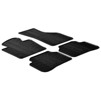 Abbildung von Gledring 0073 Fußmattensatz Gummi vorne und hinten 4 schwarz 750mm 550mm VOLKSWAGEN: Passat B7 Variant, Limousine, CC