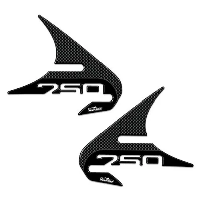 Abbildung von Resin Bike Aufkleber für Motorrad Kompatibel mit Honda Integra 750. Schutz die Verkleidungskanten vor Stößen und Kratzern. Paar 3D Harzklebstoff Stickers Made in Italy