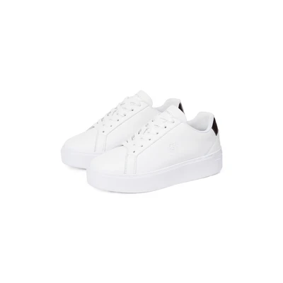 Abbildung von Tommy Hilfiger Platform Court Sneaker low, Damen, Größe: 42, White Schuhe