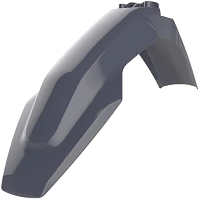 Abbildung von POLISPORT 8572400006 Originaler Nachbau des Frontfenders aus strapazierfähigem und widerstandsfähigem glänzendem Kunststoff kompatibel mit Motorrädern Husqvarna in Farbe nardo grau