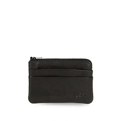 Abbildung von Adept Alan Geldbörse Schwarz 11 x 7 1,5 cm Leder, , geldbeutel