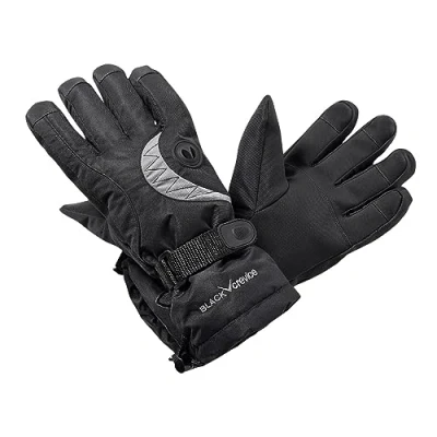 Abbildung von Black Crevice Erwachsenen Skihandschuhe, schwarz/Silber, XL