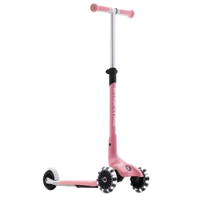 Abbildung von smarTrike Xtend Kids Mini+ Scooter Ride On Toy, Ages 2 9, Foldable for with LED Wheels (Rose Pink)