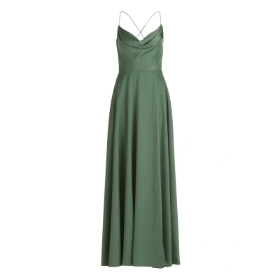 Abbildung von Vera Mont Damen Abendkleid mit Wasserfallausschnitt Light Aventurine,44