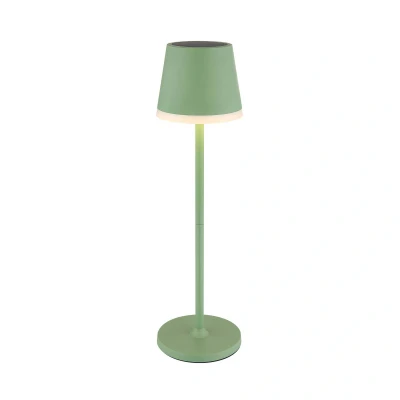 Abbildung von LED Solarleuchte Metall, hellgrün, Höhe 41 cm, IP44