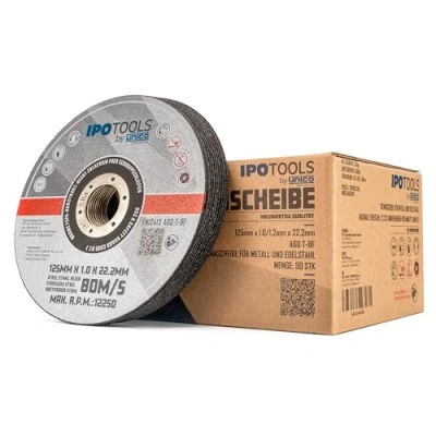 Abbildung von 50 Stück Trennscheiben Ø125 x 1 mm Inox Edelstahl Metall Extradünn Flexscheiben