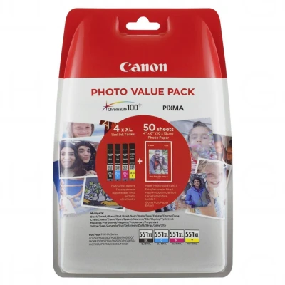 Abbildung von Canon CLI 551XL Patronen Multipack