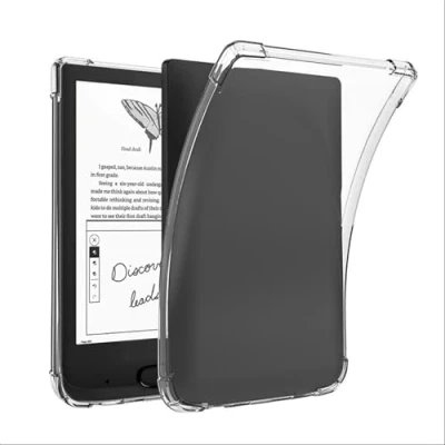 Abbildung von GIOPUEY Hülle für Pocketbook Basic Lux 4, Weiche TPU Rückenschale, Dünne Abdeckung, Airbag Schutz, Case Kompatibel mit 4 Transparentes