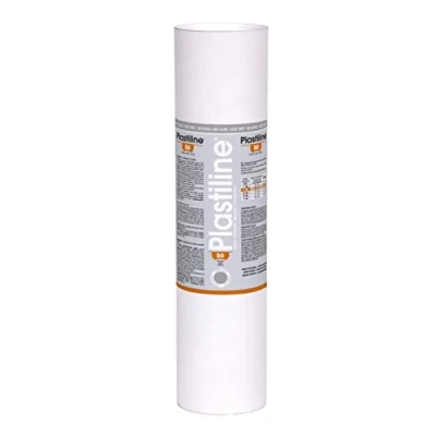 Abbildung von J. Herbin 5650T Plastiline, 5kg, Härtegrad 50, ideal zum Modellieren, 100% wiederverwendbar, Hellgrau