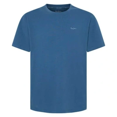Abbildung von Pepe Jeans Connor Tshirt basic, Herren, Größe: Small, Sea blue