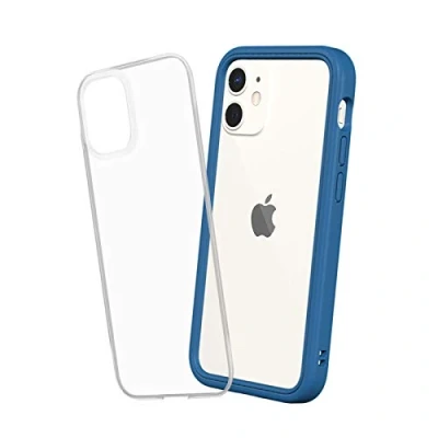 Abbildung von RhinoShield Modulares Case kompatibel mit [iPhone 12 Mini] Mod NX Anpassbare &amp; stoßdämpfende Schutzhülle im schlanken Design 3.5 Meter Fallschutz Marineblau