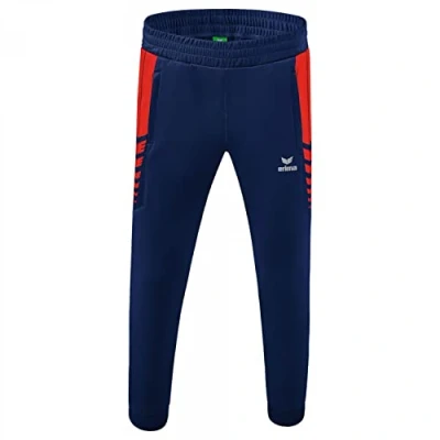 Abbildung von Erima Kinder Six Wings funktionelle Trainingshose, new navy/rot, 152