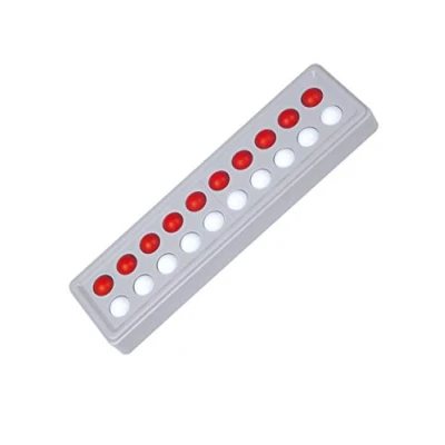 Abbildung von SCHUBI Abaco 20: Modell A 10/10 Kugeln (rot/weiss) (SCHUBI Der Zähl und Rechenrahmen bis 20 mit dem genialen Dreh!)