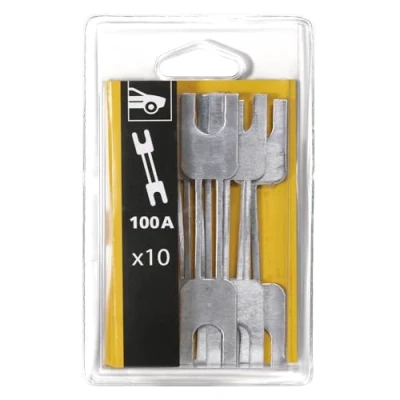 Abbildung von GYS Sicherungen 100 A Kit mit 10 Sicherungen, 054486, Gelb