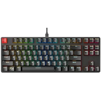 Abbildung von Glorious Gaming GMMK TKL (85%) Mechanisches Keyboard, Gateron Brown Schalter (taktil), Doubleshot Kappen, RGB, Hot Swap &amp; anpassbar, Design, Amerikanisch QWERTY Layout Schwarz