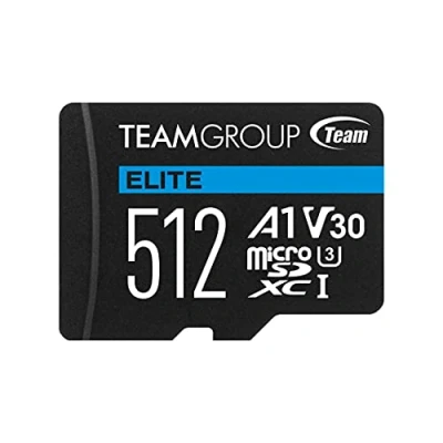 Abbildung von Team Group ELITE A1, 512 GB, MicroSDXC, UHS I, 90 MB/s, 45 Class 3 (U3)