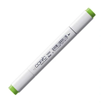 Abbildung von COPIC Classic Marker Typ YG 09, Lettuce Green, professioneller Layoutmarker, mit einer breiten und feinen Spitze