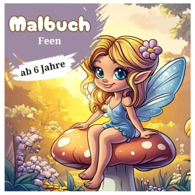Abbildung von Malbuch Feen 50 zauberhafte Illustrationen für Kinder ab 6 Jahren: Ausmalbuch „Feen Feenliebhaber (Malbücher Fabelwesen)