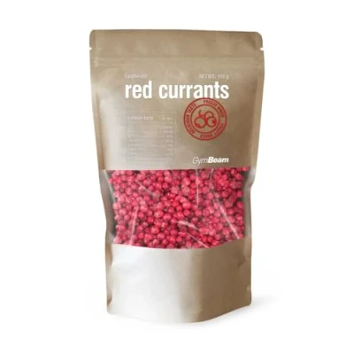 Abbildung von GymBeam gefriergetrocknete rote Johannisbeeren Früchte ohne Zuckerzusatz für Porridge, Joghurts &amp; Smoothies, perfekt knusprig, Johannisbeeren, 100 g