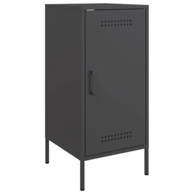 Abbildung von vidaXL Sideboard Schwarz 36x39x79 cm Kaltgewalzter Stahl (1 St)