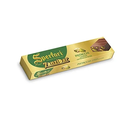 Abbildung von Sperlari Torrone, Turron, Zanzibar Nougat mit Pistazien, glutenfrei 200g