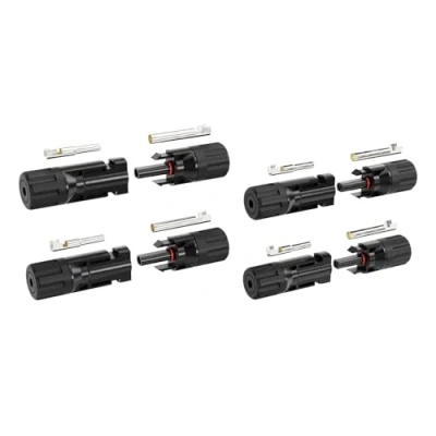 Abbildung von ABSINA 4x Stecker &amp; Buchse + 2x Montageschlüssel Solarstecker für 2,5 6mm2 PV Kabel Solar Set Steckverbinder Solarkabel Solaranlage Steckersolaranlage
