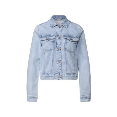 Abbildung von Street One Studio IM Bleachedlook Jeansjacke, Damen, Größe: 38, Blau