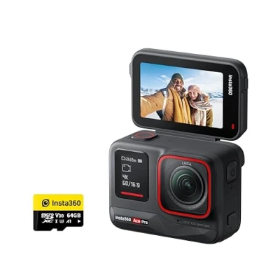 Abbildung von Insta360 Ace Pro 8K Action Kamera 64 GB Kit inkl. MicroSD Speicherkarte