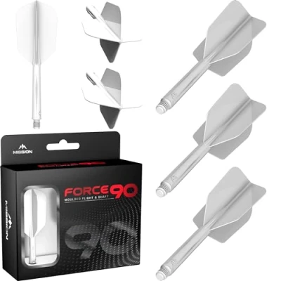 Abbildung von Mission Force 90 Slim White Dart Flights Inbetween