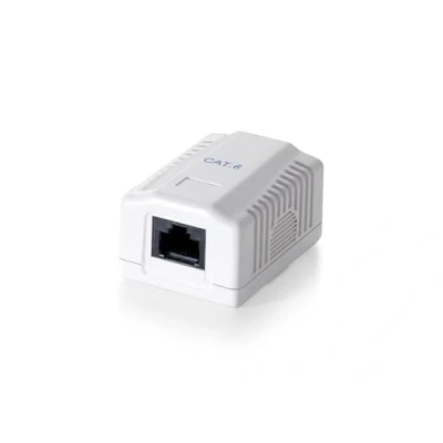 Abbildung von Equip RJ45 Dose 1xRJ45 Aufputz Cat6 Polybeutel