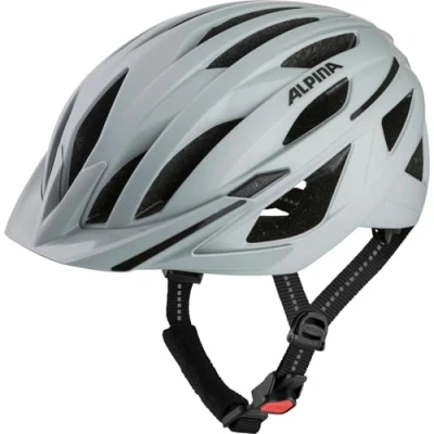 Abbildung von ALPINA HAGA, Smoke Grey matt, 55 59 cm, Fahrradhelm für Damen und Herren, hohe Sicherheit Ergo Flex integriertem Licht