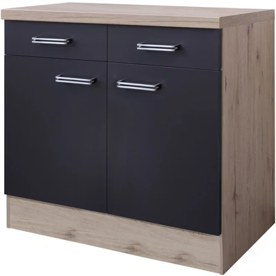 Abbildung von Flex Well Unterschrank &quot;Antigua&quot;, (B x H T) 80 86 60 cm, für viel Stauraum