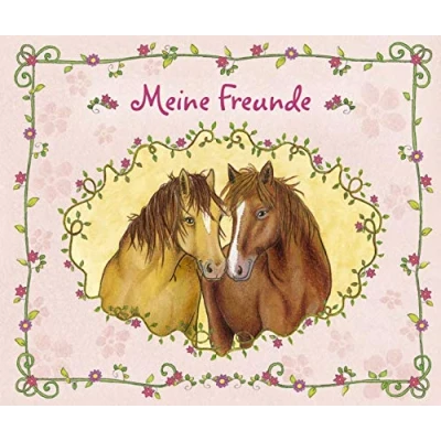 Abbildung von Meine Freunde (Pferde): Freundebuch, Eintragbuch, Poesiealbum für Kinder ab 6 Jahre (Eintragbücher)