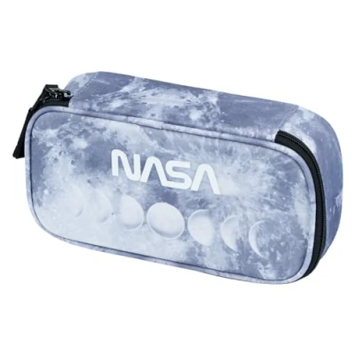 Abbildung von Baagl Federmäppchen für Jungen Schulmäppchen Schreibwaren Schulsachen Federtasche, Kinder Federmappe, Etui Schule (NASA Grey)