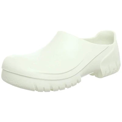 Abbildung von Birkenstock Pantolette flach, Herren, Größe: 39, Weiß Schuhe