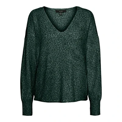 Abbildung von Vero Moda Vmdoffy LS Vneck GA BOO Strickpullover, Damen, Größe: XS, Pine grove