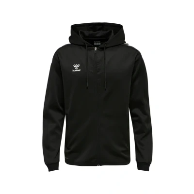 Abbildung von hummel hmlCORE XK Poly Zip Hood Sweat, Black/Black, 2XL