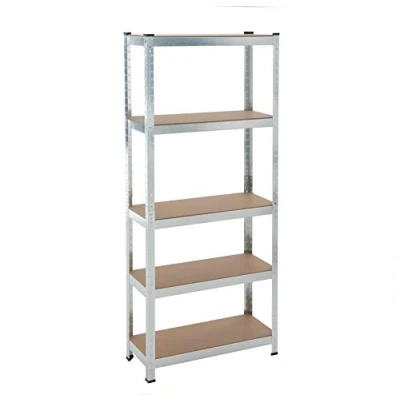 Abbildung von ESTEXO Steckregal Lagerregal 21 Modelle wählbar Schwerlastregal Regal Kellerregal Werkstattregal Werkbank Garagenregal (Verzinkt / 170x75x30cm 350kg)