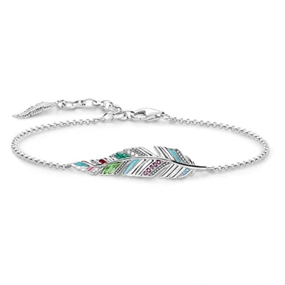 Abbildung von Thomas Sabo Damen Armband Feder 925 Sterling Silber A1749 340 7 L19V