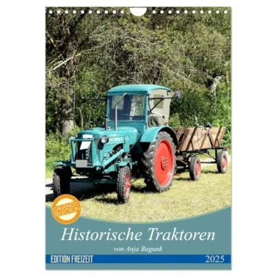 Abbildung von Historische Traktoren (Wandkalender 2025 DIN A4 hoch), CALVENDO Monatskalender