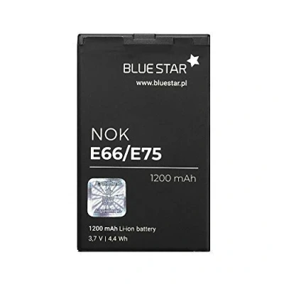 Abbildung von Bluestar Akku Ersatz kompatibel mit Nokia E66 / E75 1000mAh Austausch Batterie Accu BL 6C