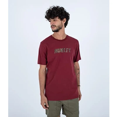 Abbildung von Hurley Herren Fastlane Print Tee Tshirt, Russet, M