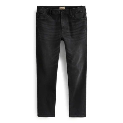 Abbildung von Next Essential Stretch Standard Jeans Slim Fit, Herren, Größe: 30x29, Black