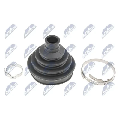 Abbildung von NTY NOP 058 Achsmanschette Vorderachse mit Schellen SKODA: FELICIA 1 Pickup, 2,