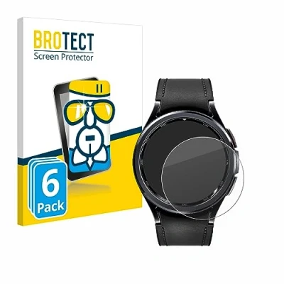 Abbildung von BROTECT Schutzglas für Samsung Galaxy Watch 6 Classic (43 mm) (6 Stück) Schutzfolie Panzer Folie Glas [Extrem Kratzfest 9H, Anti Fingerprint,