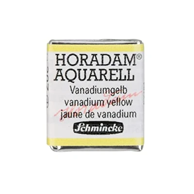 Abbildung von Schmincke HORADAM® AQUARELL feinste Künstler Aquarellfarben, 207 Vanadiumgelb, 14 044, 1/2 Näpfchen