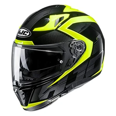 Abbildung von HJC Unisex Erwachsene NC Motorrad Helm, Schwarz, XL