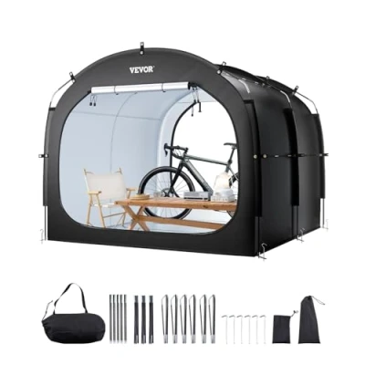 Abbildung von VEVOR Fahrradzelt Fahhrradgarage Fahrradschuppe für 5 Fahrräder 224x247x198cm