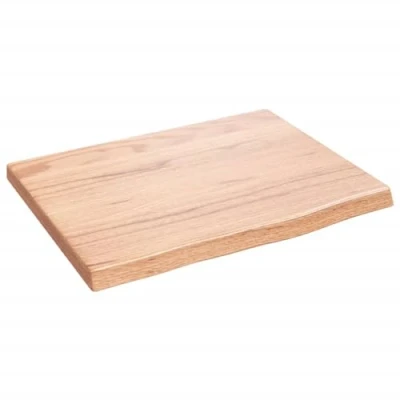 Abbildung von vidaXL Schneidebrett Waschtischplatte Hellbraun 40x30x2 cm Massivholz Behandelt, Eichenholz